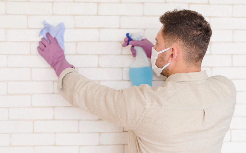 Limpar revestimento de parede pós-obra, como fazer DETALIMP
